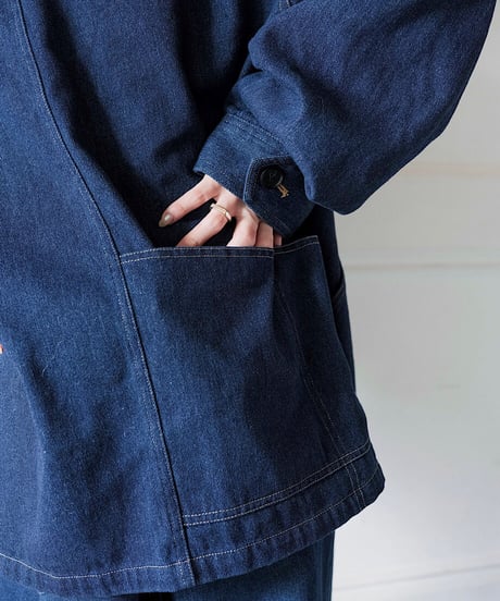 denim coveralls/2color