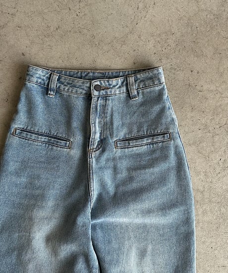 loose denim pants/2size