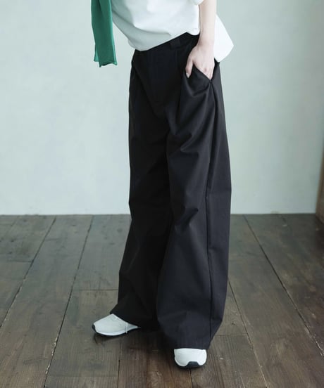 tuck wide chino pants/2color/2size