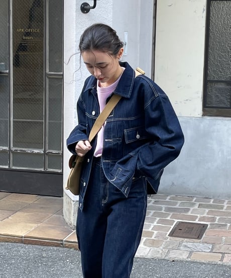oversized denim jacket/2color（setup対応）