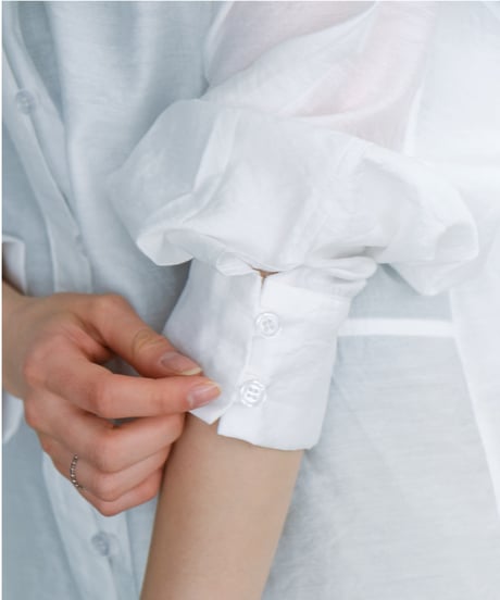 sheer relaxed shirt / 2color