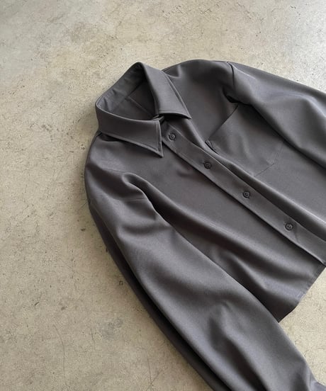 cropped drape shirts（セットアップ対応)/2color