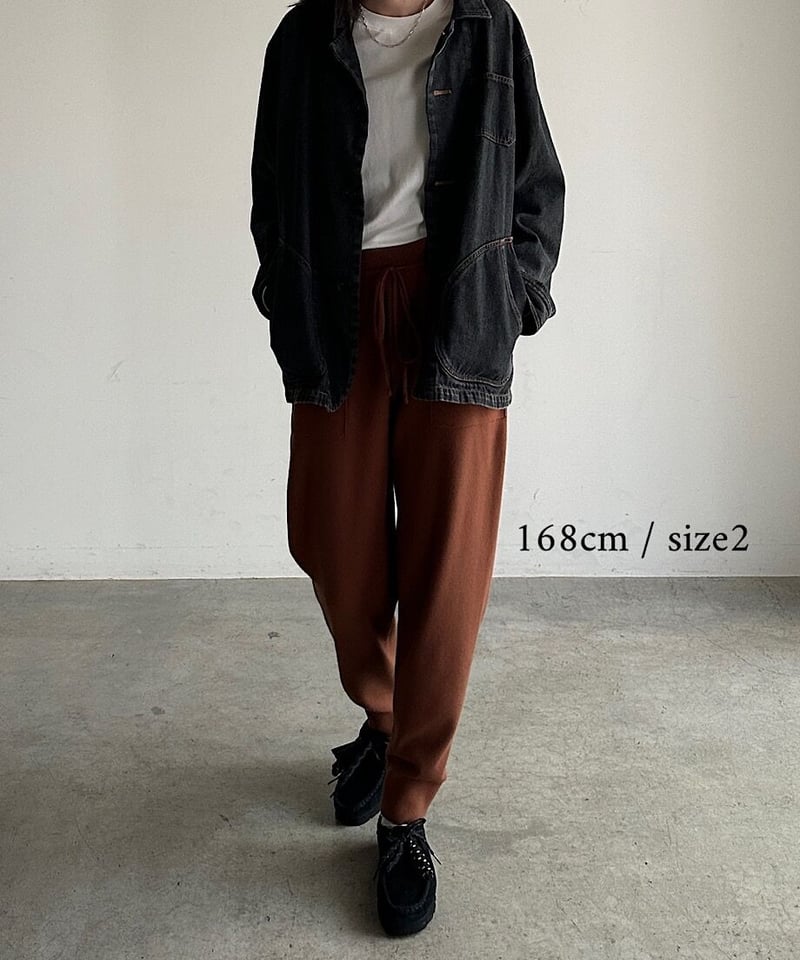 knit jogger pants/4colors/2size | F A S H I R U