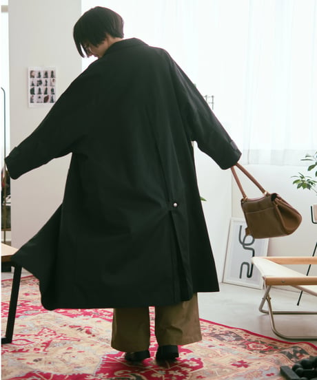 soutien collar coat -long-【綿100%】