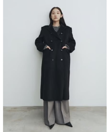 【FINE】wool chesterfield coat/2color