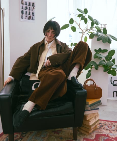 check cuff field jacket/2color