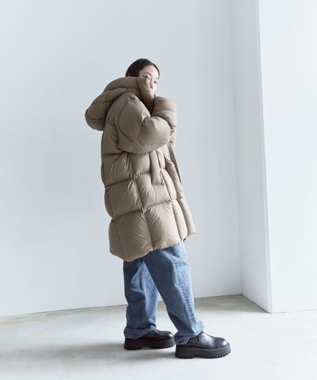 【FINE】hoodie down coat/3color<送料無料>