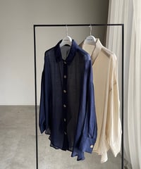 soft sheer blouse/2color