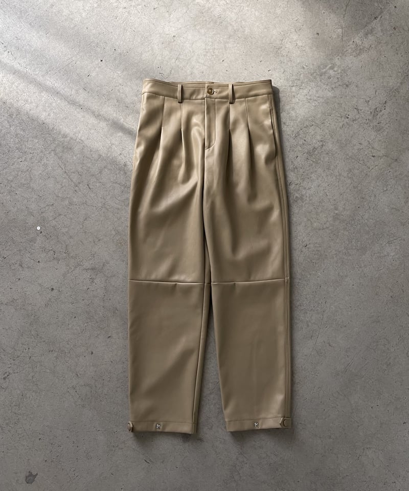 美品 OUR LEGACY Fake Leather Pants Our Legacy - Linear Moto Cut Cageian Black Fake Leather