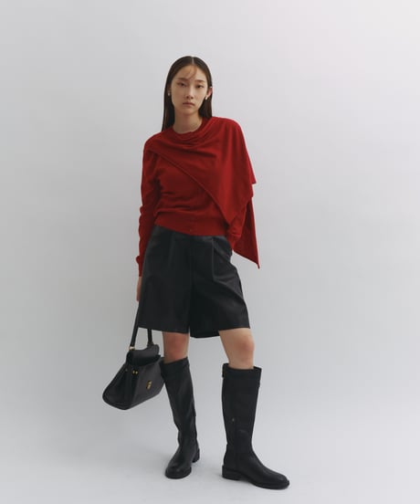 【FINE】layered knit cardigan/2color