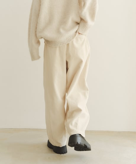 corduroy wide pants/3color