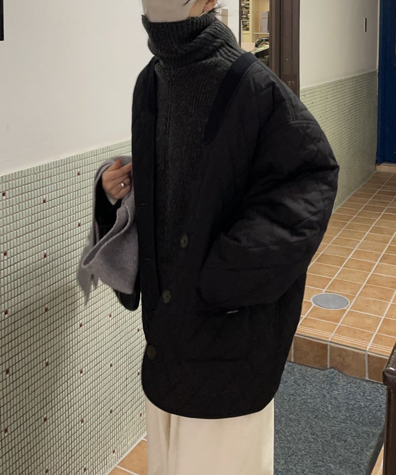 FASHIRU Vneck quilting blouson キルティング FASHIRU♡Vneck quilting blouson