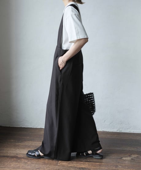 salopette wide pants/3color