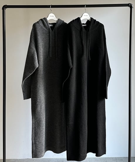 hoodie volume knit OP/2color