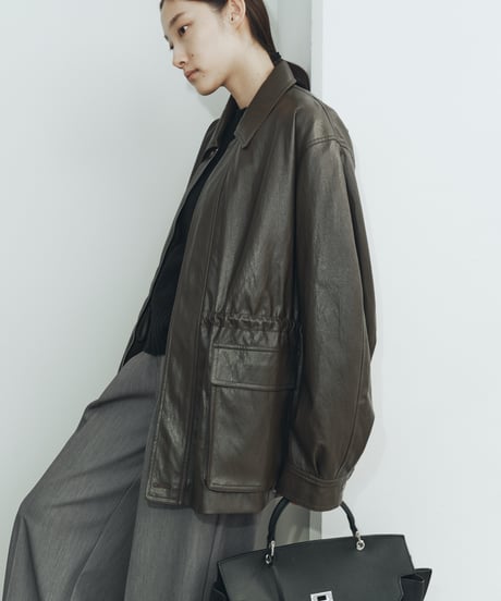 【FINE】eco leather blouson/3color ＜送料無料＞