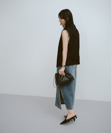 【FINE】twist waist denimt skirt / 3size
