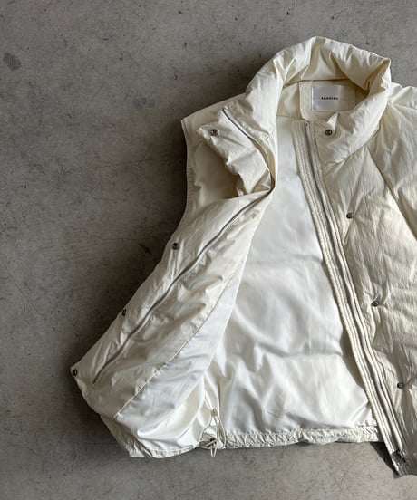middle down vest/3color