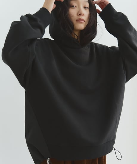 back switching sweat hoodie/2color