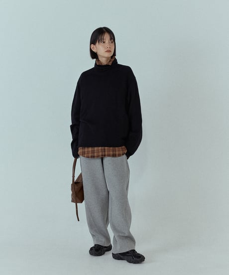wool blend high neck knit/6color