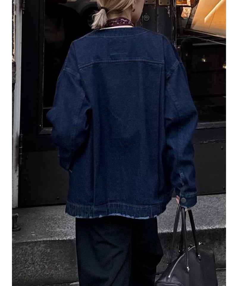 Pre-order】V neck denim jacket | F A S H I R U