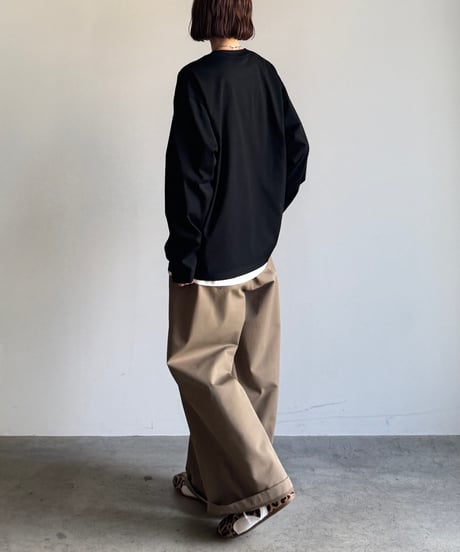 crew neck long sleeve T/4color