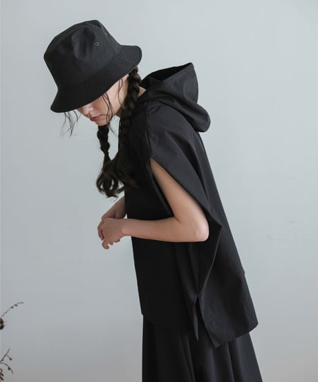 【setup対応】　no sleeve hoodie / tuck flare skirt （UV/feeling cold/waterproof）