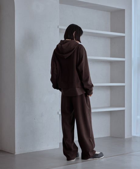 piped cocoon sweat pants/2color/3size（セットアップ対応）