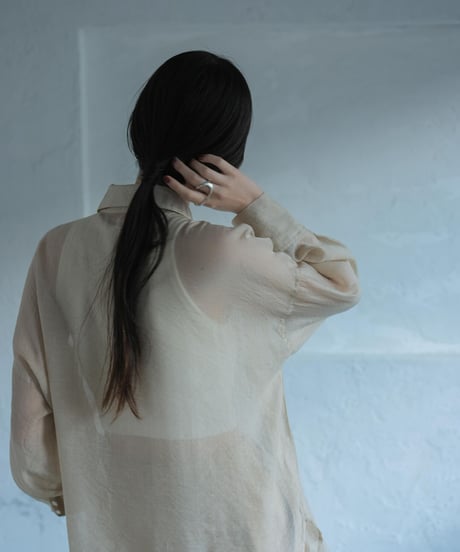 soft sheer blouse/2color
