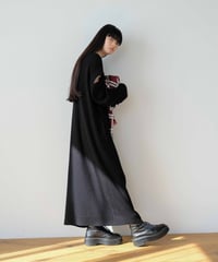 switch sleeve rib knit OP/2color
