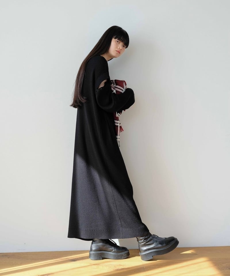 switch sleeve rib knit OP/2color | F A S H I R U