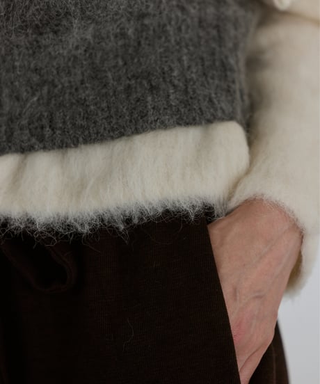 【FINE】drawstring curve pants