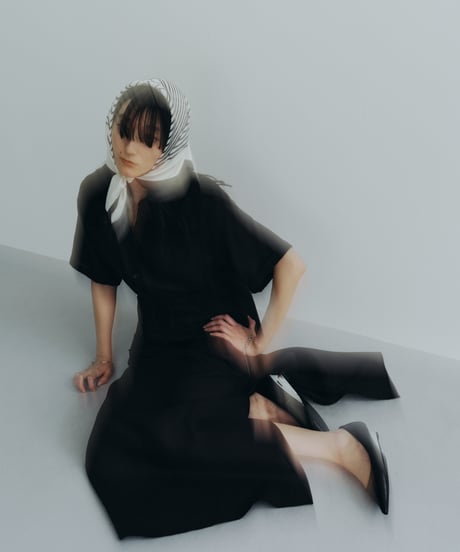 【FINE】tencel linen shirt dress