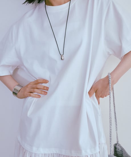 drop rope necklace/2color