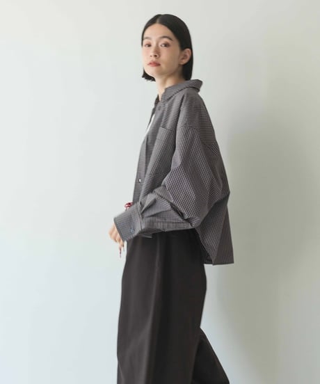 bias pocket check shirts/2color