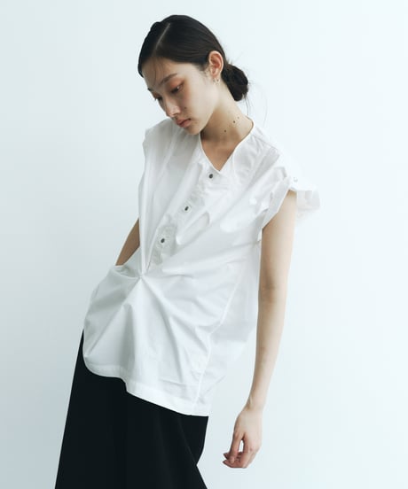 【FINE】square flap blouse
