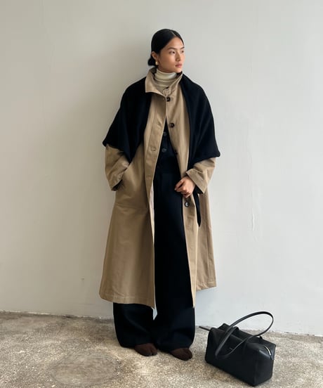 【FINE】triangle wool shawl