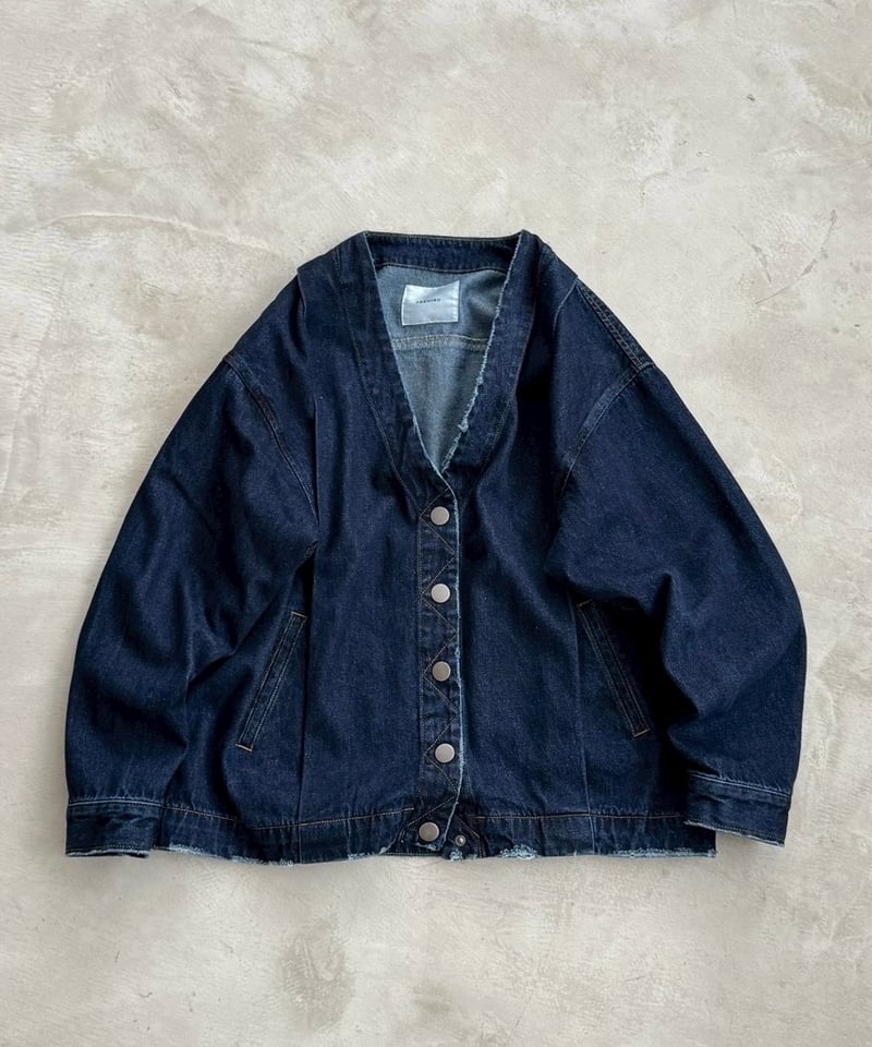 Pre-order】V neck denim jacket | F A S H I R U