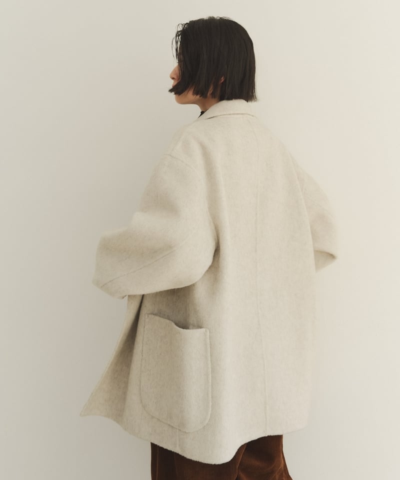 wool double face middle coat/3color | F A S H I wool double face middle coat/3color | F A S H I