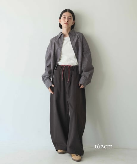 bias pocket check shirts/2color