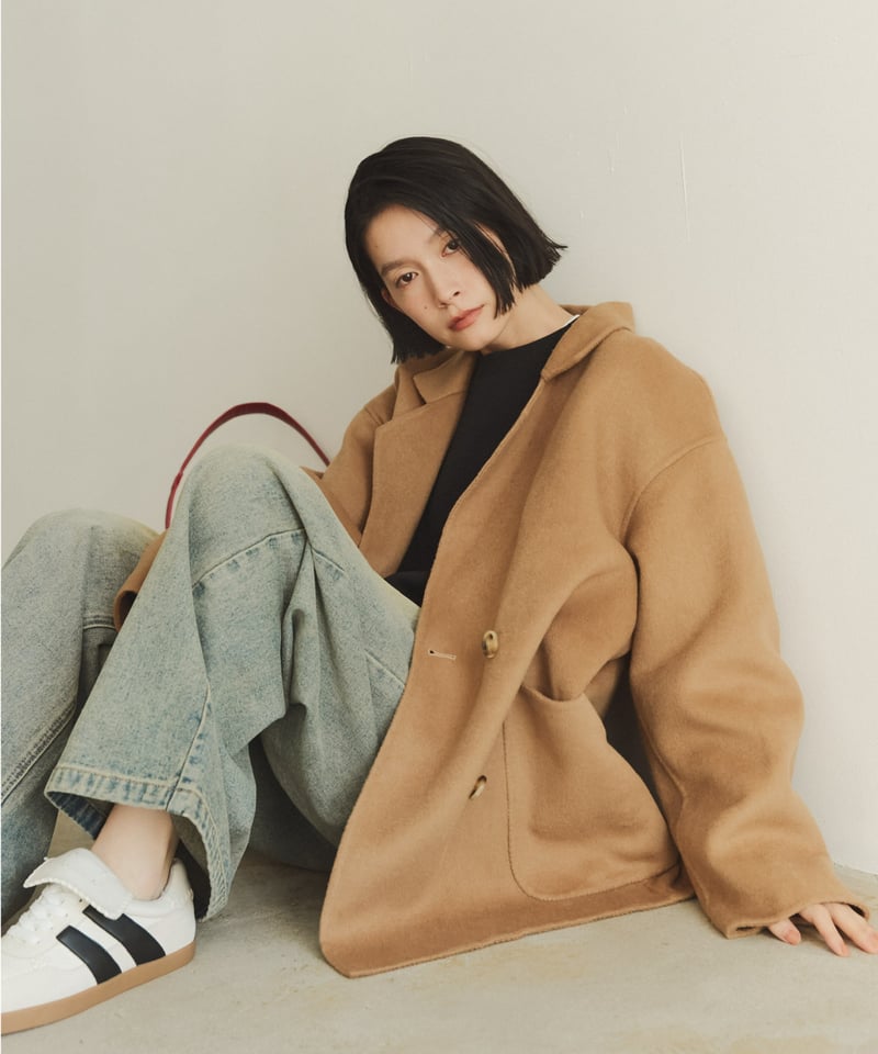 wool double face middle coat/3color | F A S H I wool double face middle coat/3color | F A S H I