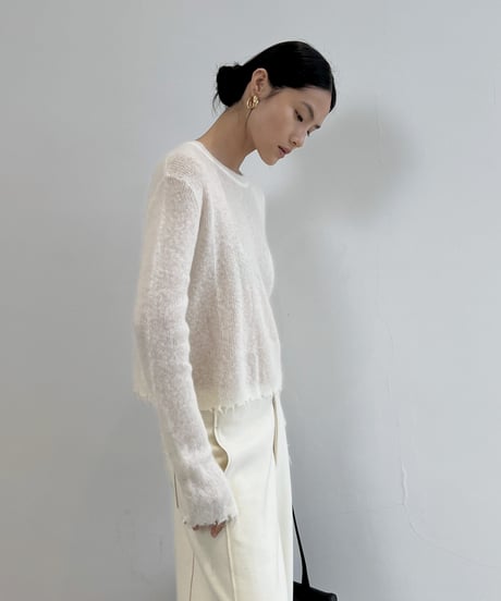 【FINE】edge mohair knit/3color