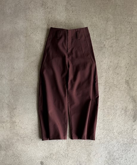 burgundy curve pants/3size