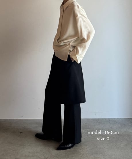 【FINE】flared trousers & wrap skirt