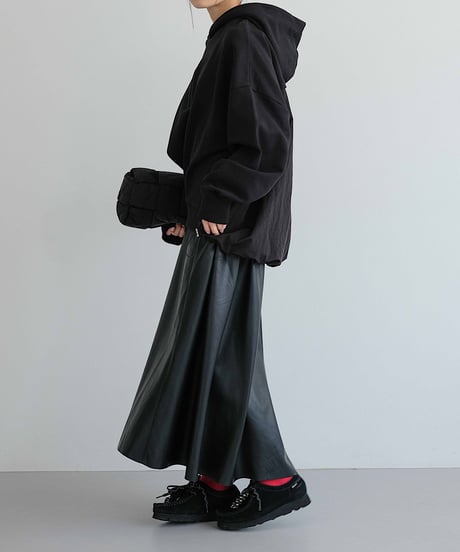 back switching sweat hoodie/2color