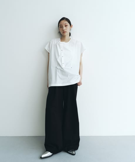 【FINE】square flap blouse
