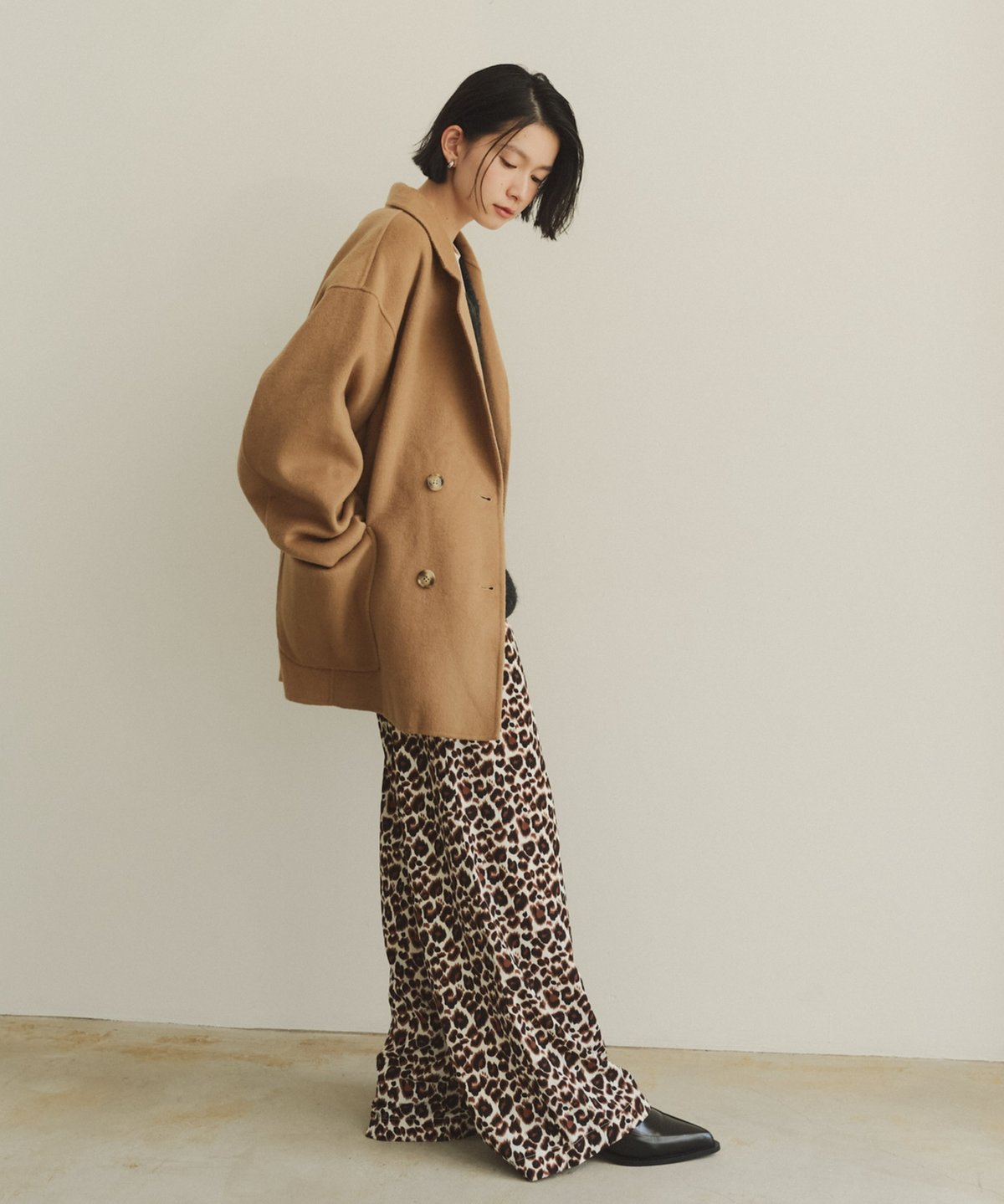 wool double face middle coat/3color | F A S H I