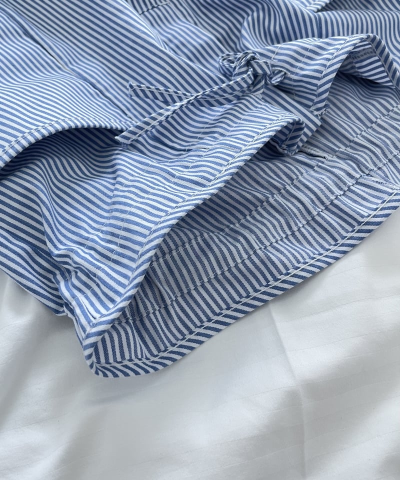 FASHIRU stripe easy pants blue 新品 stripe easy pants | F A S H I R U