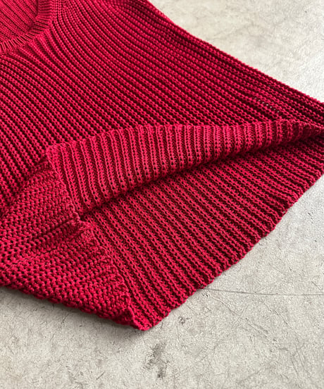 mesh knit tank/2color