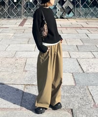 FASHIRU ベージュ ワイドパンツ 新品未使用　タグ付 F A S H I R U