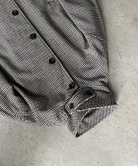 wool mix soutien collar plaid coat